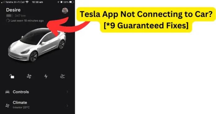 Tesla App Not Connecting to Car