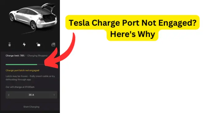 Tesla Charge Port Latch Not Engaged