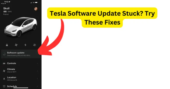Tesla Software Update Stuck
