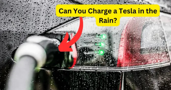 can you charge tesla in the rain