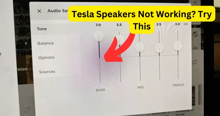 tesla model 3 rear speakers not working