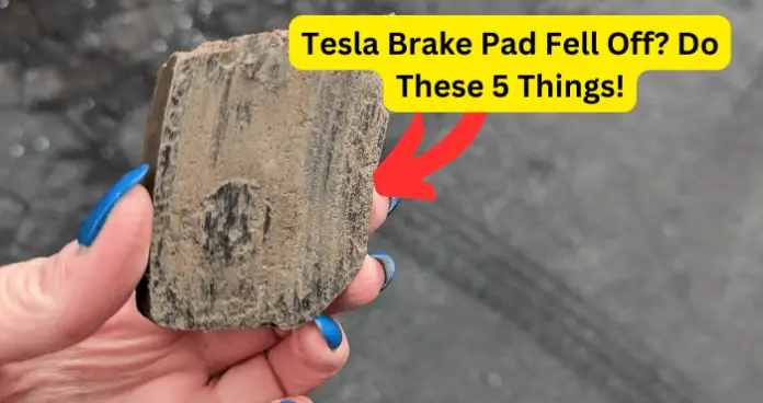 Tesla Brake Pad Fell Off