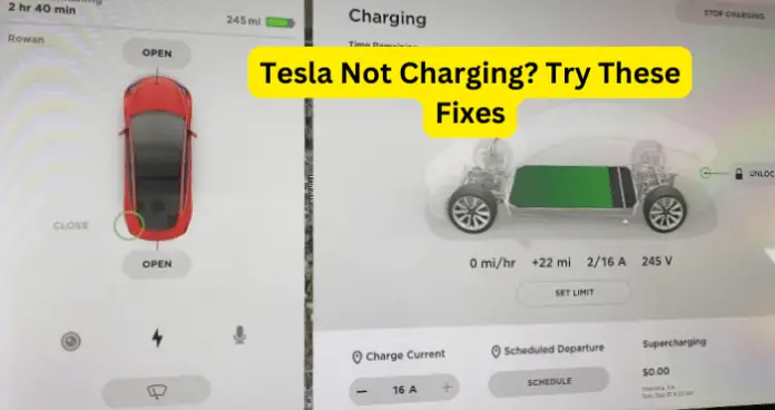 tesla not charging