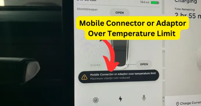 Mobile Connector or Adaptor Over Temperature Limit 