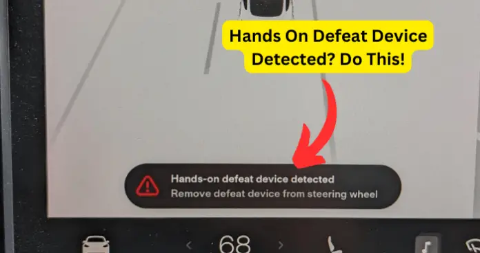 Hands On Defeat Device Detected