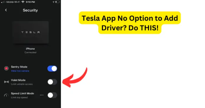 Tesla App No Option to Add Driver