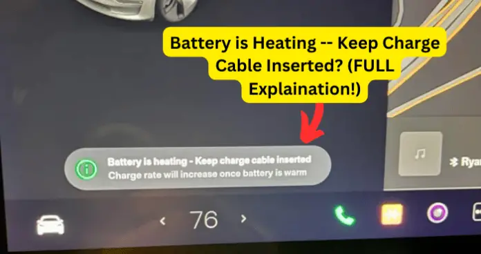 Battery is Heating -- Keep Charge Cable Inserted?