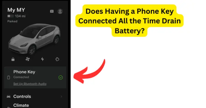 Does Having a Phone Key Connected All the Time Drain Battery?