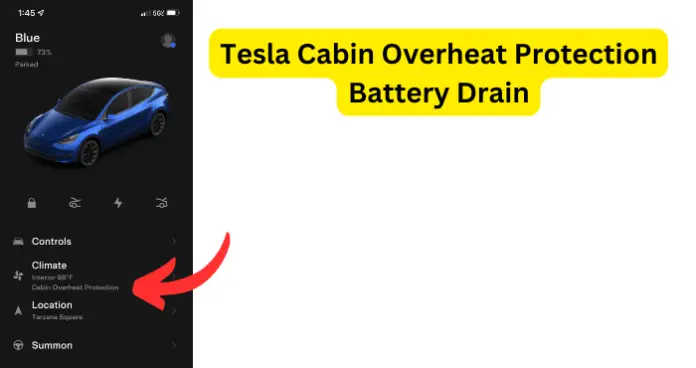 Tesla Cabin Overheat Protection Battery Drain