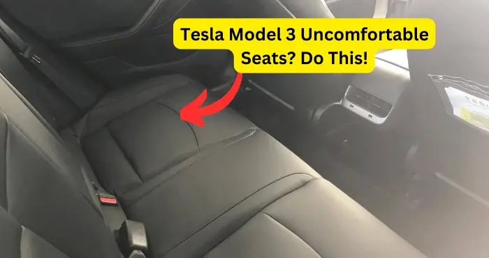 tesla model 3 uncomfortable rear seats