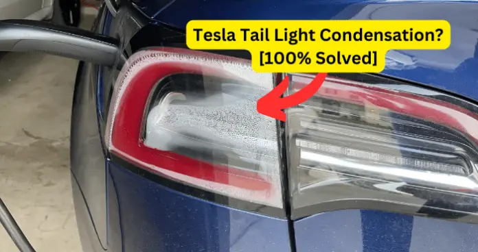 Tesla Tail Light Condensation