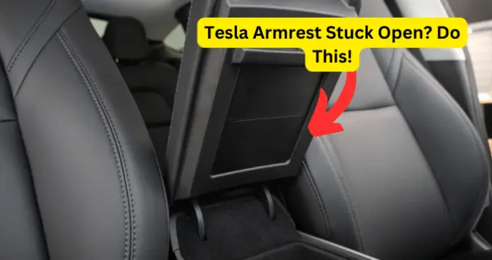 Tesla Armrest Stuck Open