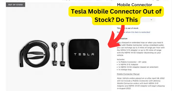 Tesla Mobile Connector Out of Stock