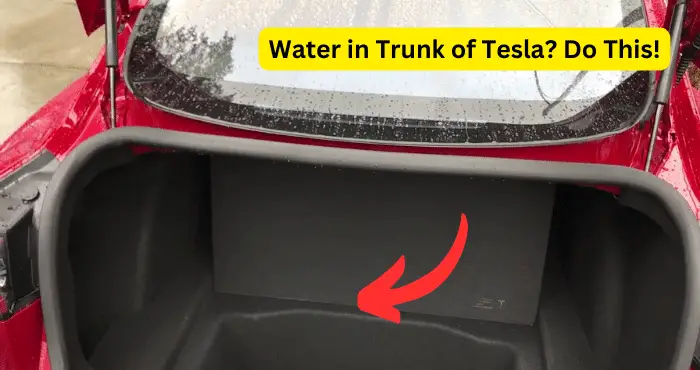 Water in Trunk of Tesla
